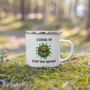 JRs COVID Enamel Mug